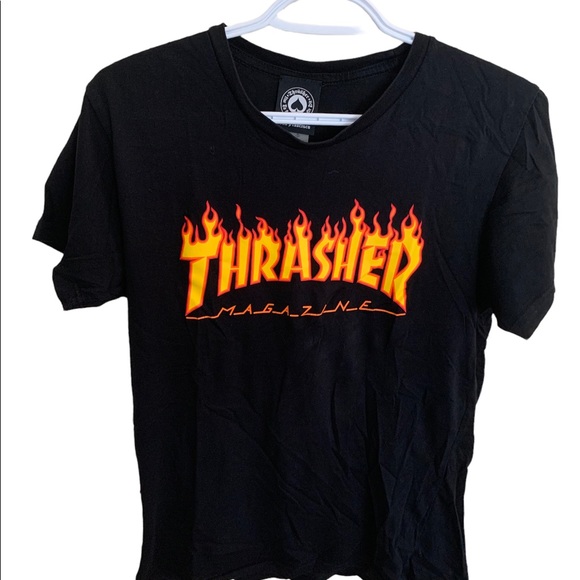 Mens Thrasher Magazine Flame Logo T-Shirt - Picture 1 of 4